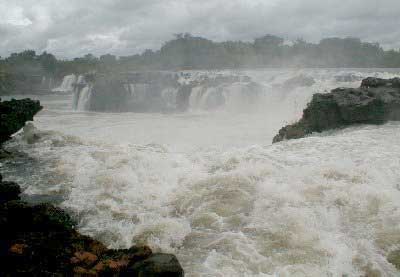 Ngonye Falls in the Zambezi River