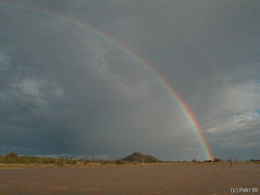 Kruger Park photo: Rainbow at Sable Dam